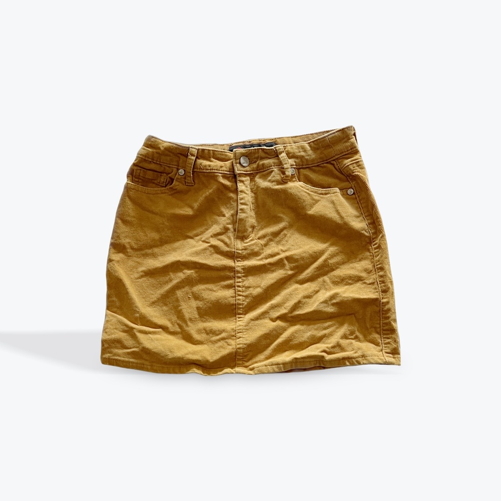 Tilly's - Mustard Girls Mini Skirt - Large